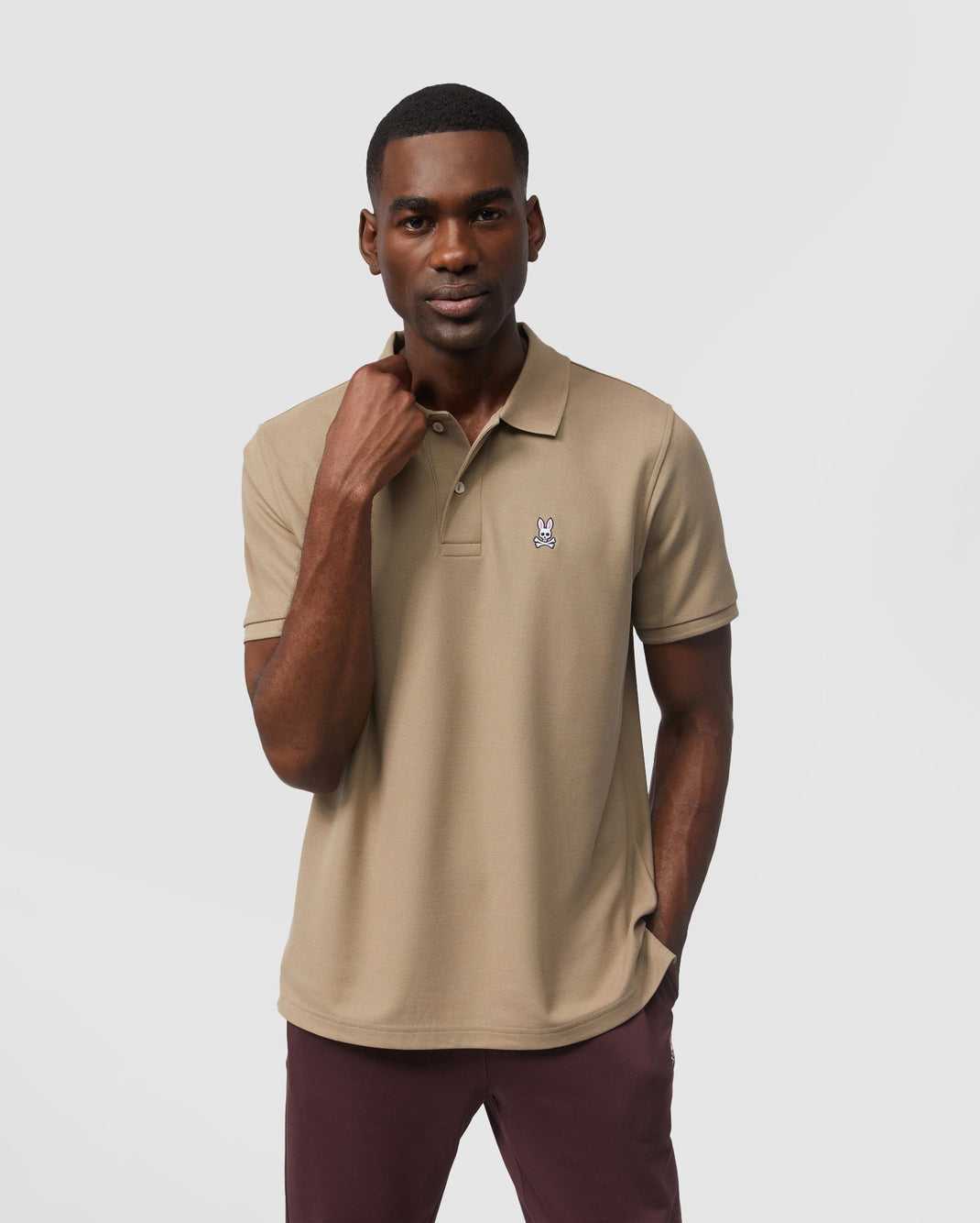 Polos Psycho Bunny Classic Polo Grise Marron Homme | UUL-42623366